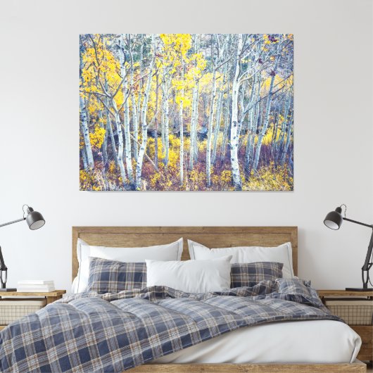 Aspen Grove Canvas Afdruk (Insitu (Slaapkamer))