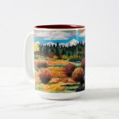 Aspen Herfst Meadow Mok (Voorkant links)