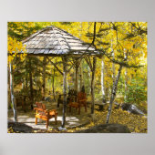 "Aspen Hideaway" Gazebo, herfst Poster (Voorkant)