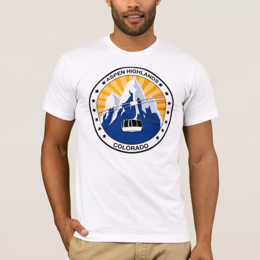 Aspen Highlands Colorado T-shirt (Voorkant)