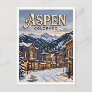 Aspen Historisch District Colorado Briefkaart