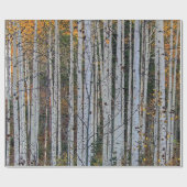 Aspen in de herfst cadeaupapier (Vlak)