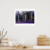 Aspen in Paarse en blauwe kleur Poster (Keuken)