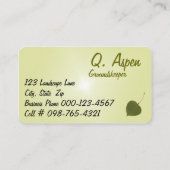 Aspen laat fotografie achter visitekaartje (Achterkant)