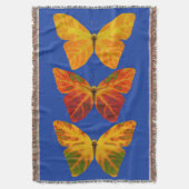 Aspen Leaf Butterflies Deken (Voorkant Verticaal)