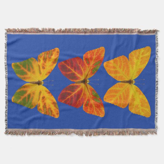 Aspen Leaf Butterflies Deken (Voorkant)