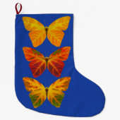 Aspen Leaf Butterflies Grote Kerstsok (Voorkant)