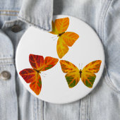 Aspen Leaf Butterflies Ronde Button 6,0 Cm (In situ)