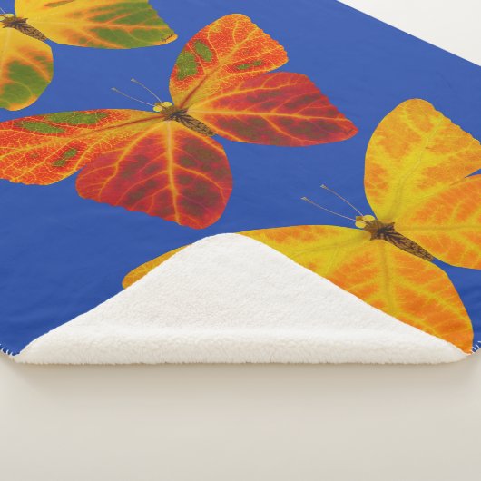 Aspen Leaf Butterflies Sherpa Deken (3/4)