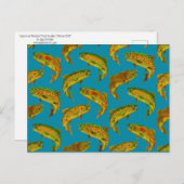 Aspen Leaf Rainbow Trout Seamless Pattern 2018 Briefkaart (Voorkant / Achterkant)
