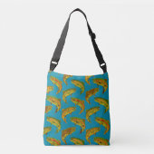 Aspen Leaf Rainbow Trout Seamless Pattern 2018 Crossbody Tas (Voorkant)