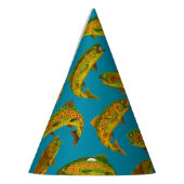 Aspen Leaf Rainbow Trout Seamless Pattern 2018 Feesthoedjes (Links)