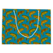 Aspen Leaf Rainbow Trout Seamless Pattern 2018 Groot Cadeauzakje (Achterkant)