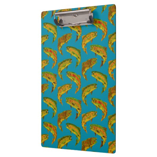 Aspen Leaf Rainbow Trout Seamless Pattern 2018 Klembord (Links)