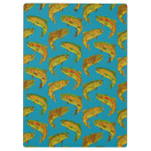 Aspen Leaf Rainbow Trout Seamless Pattern 2018 Klembord (Achterkant)