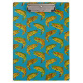 Aspen Leaf Rainbow Trout Seamless Pattern 2018 Klembord (Voorkant)