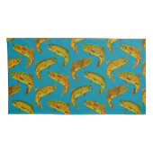 Aspen Leaf Rainbow Trout Seamless Pattern 2018 Kussensloop (Achterkant-Rechts)