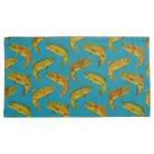 Aspen Leaf Rainbow Trout Seamless Pattern 2018 Kussensloop (Voorkant-Rechts)
