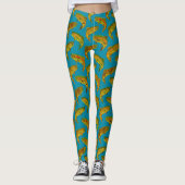 Aspen Leaf Rainbow Trout Seamless Pattern 2018 Leggings (Voorkant)