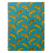 Aspen Leaf Rainbow Trout Seamless Pattern 2018 Notitieboek (Voorkant)