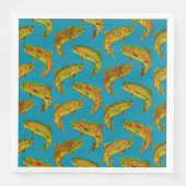 Aspen Leaf Rainbow Trout Seamless Pattern 2018 Servet (Voorkant)