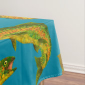 Aspen Leaf Rainbow Trout Seamless Pattern 2018 Tafelkleed (Voorbeeld)