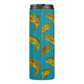 Aspen Leaf Rainbow Trout Seamless Pattern 2018 Thermosbeker (Achterkant)