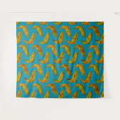 Aspen Leaf Rainbow Trout Seamless Pattern 2018 Wandkleed (Voorkant (horizontaal))