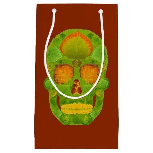 Aspen Leaf Skull 10 Klein Cadeauzakje (Voorkant)