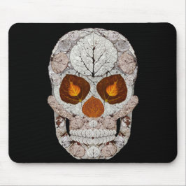 Aspen Leaf Skull 11 Muismat