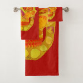 Aspen Leaf Skull 13 Bad Handdoek (Insitu)