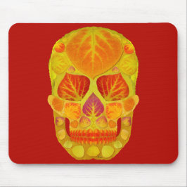 Aspen Leaf Skull 13 Muismat