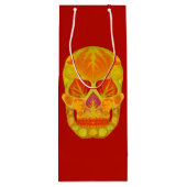 Aspen Leaf Skull 13 Wijn Cadeautas (Achterkant)