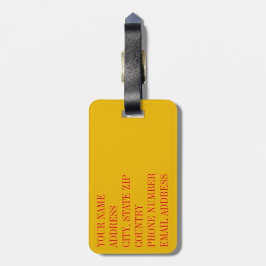 Aspen Leaf Skull 16 Bagagelabel (Achterkant verticaal)