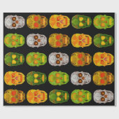 Aspen Leaf Skulls Cadeaupapier (Vlak)