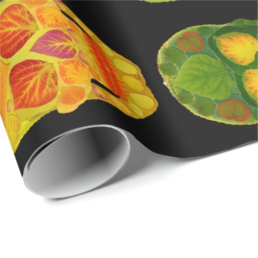 Aspen Leaf Skulls Cadeaupapier (Rol Hoek)