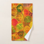 Aspen Leaves Collage Seamless Medley 1 Bad Handdoek (Handdoek)