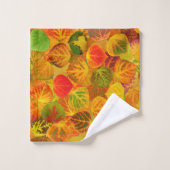 Aspen Leaves Collage Seamless Medley 1 Bad Handdoek (Wasdoekje)