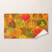 Aspen Leaves Collage Seamless Medley 1 Bad Handdoek (Handdoek)