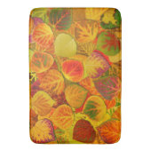 Aspen Leaves Collage Solid Medley 1 Badmat (Voorkant Verticaal)