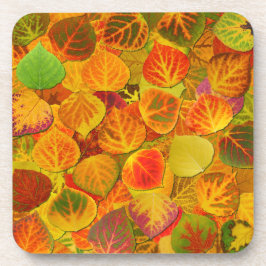 Aspen Leaves Collage Solid Medley 1 Bier Onderzetter