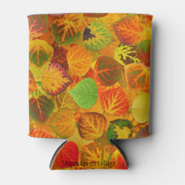 Aspen Leaves Collage Solid Medley 1 Blikjeskoeler
