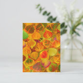 Aspen Leaves Collage Solid Medley 1 Briefkaart (Staand voorkant)