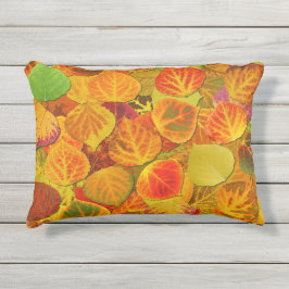 Aspen Leaves Collage Solid Medley 1 Buitenkussen