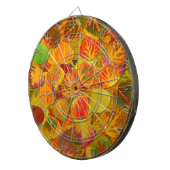 Aspen Leaves Collage Solid Medley 1 Dartbord (Voorkant Rechts)