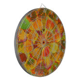 Aspen Leaves Collage Solid Medley 1 Dartbord (Voorkant Links)