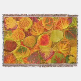 Aspen Leaves Collage Solid Medley 1 Deken