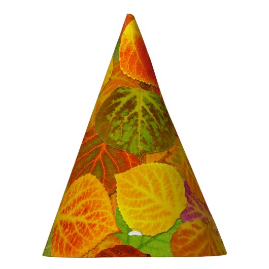 Aspen Leaves Collage Solid Medley 1 Feesthoedjes (Rechts)
