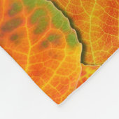 Aspen Leaves Collage Solid Medley 1 Fleece Deken (Hoek)