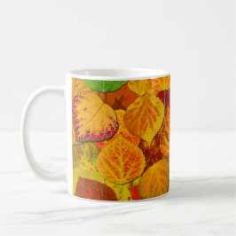 Aspen Leaves Collage Solid Medley 1 Koffiemok
